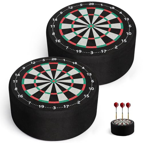 2 Stück Mini Zielscheibe, 10cm Halterung Dart Dock, Mini Dart Dock Soft, Dart Halter für Pfeile, Dartpfeile Halterung, Dartscheibe, Mini Dart Station für Zuhause und Club, Schwarz