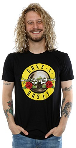 Guns N Roses Men's Bullet Logo T-Shirt X-Large Black