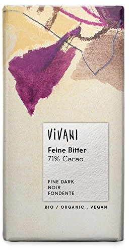 Vivani Chocolat Noir Bio 100 g - Lot de 5