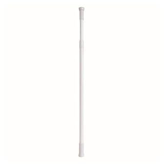 MSV Barre Tringle pour Rideau de Douche ou Baignoire Extensible Blanche 140-260cm