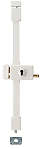 THIRARD - Boitier de Serrure en Applique Horga à Tirage pour Porte d'Entrée - Gauche - 3 Points - Axe 70 mm - Blanc - Acier - Mécanisme Intérieur - Sécurité Renforcée