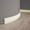 Mardom Decor | MD018F | biegsame Fußleiste | Berliner Hamburger Profil | Farbton: Beige-Gelb (nicht vor grundiert) | Länge: 200 cm I Höhe: 8,0 cm I Breite: 1,3 cm