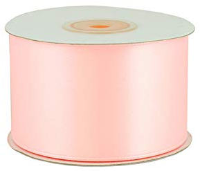 Satinband 50mm x 25m Rolle - FARBAUSWAHL in 3/6/12/18/25/38/50/75/100mm - farbecht & waschbar - Schleifenband für Hochzeit - Geschenkband zum Verpacken Dekorieren Basteln - Rose 123