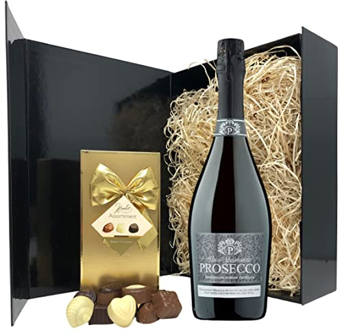 Prosecco & Chocolates Gift Set - Luxurious Sparkling Wine Gift Set for Women, Perfect for Her Birthday, Anniversary, and Celebrations