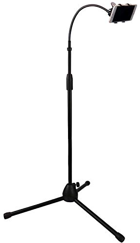 Nugoo Gooseneck Phone Floor Stand, 360 Degree Adjustable Cell Phone Tripod Stand, Universal Lamp Design Phone Holder, Maximum Height 68.3, Black