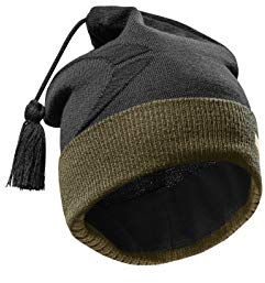 Pfanner Merino Thermolite Funktionszipfelmütze schwarz-grün