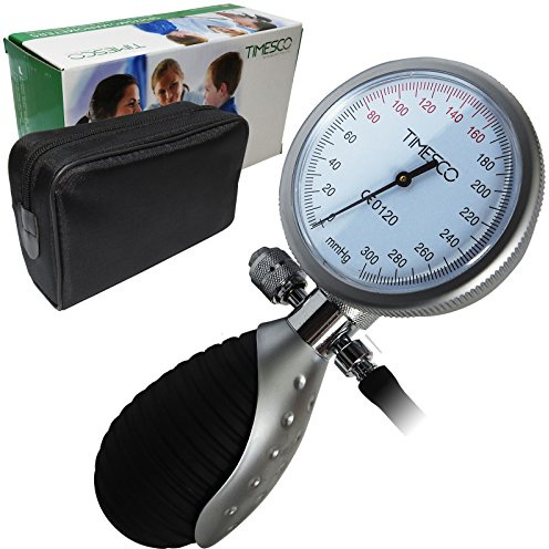 Timesco Topaz Deluxe Professional Blood Pressure Monitor Dial Sphygmomanometer+ Carry Case