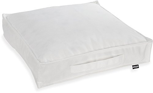 H.O.C.K. Matratzenkissen Outdoor Classic Uni Bodenkissen (50x50x10cm, Weiß Sun)