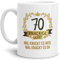 Tassendruck Geburtstags-Tasse Knackige 70 Geburtstags-Geschenk Zum 70. Geburtstag/Geschenkidee/Scherzartikel/Lustig/Witzig/Spaß/Fun/Mug/Cup/Beste Qualität - 25 Jahre Erfahrung