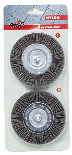 Fugenbürste Nylon Ersatzbürste Nylonbürste | 2-teiliges Unkrautbürsten-Nylon Set für Grizzly Tools Fugenbürste EFB 400 401 | FLEURELLE FEF 400 | Gardenline GFB 400 | HANSEATIC EFB 401