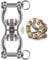Dolibest Hogdseirrs Folkmanis Puppets Silent Bearing Swing Swivel Schaukel Haken, Tire Swing Swivel mit 2 abnehmbaren Schnallen für Web Tree Swing, Aerial Dance, Swing Yoga Swing Sets, 770LB Kapazität