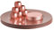 Argon Tableware Metallic Charger Plates, Coasters & Napkin Rings Set - Rose Gold - 18pc - 33cm - Reusable Dining Table Setting Plates Drink Placemats Napkin Holders for Christmas, Party Celebrations