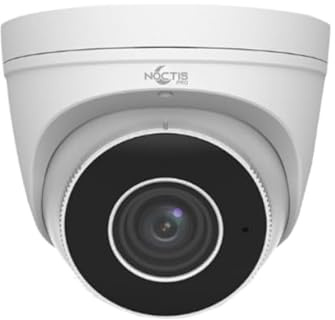 Noctis Pro 5MP External IP ONVIF Network CCTV Turret Camera With Starlight Technology 30m IR, Motorised Vari-focal Lens and Built in MIC - White