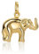 PRINS JEWELS Elefanten Charm Anhänger 14 Karat 585 Gelbgold Kettenanhänger