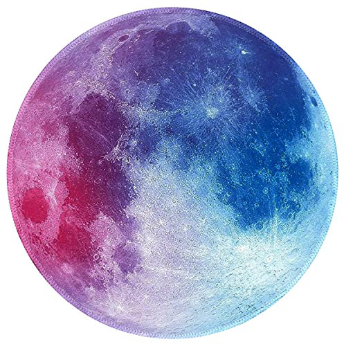 Mecool Gaming Mouse Pad/Mat for Computer Laptop 8.66x8.66x0.07 Keyboard Pad Desk Pad with Anti-slip Rubber Base Round Mouse Pad Mat-Color Earth