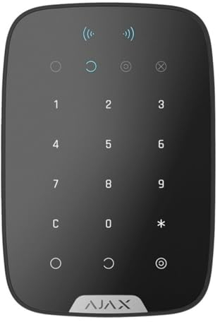 Ajax Systems - Tastiera digitale wireless con lettore RFID Mifare colore nero