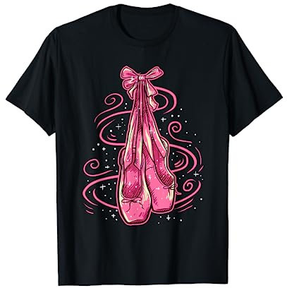 Spitzenschuhe Ballett Ballerina Ballettschuhe T-Shirt
