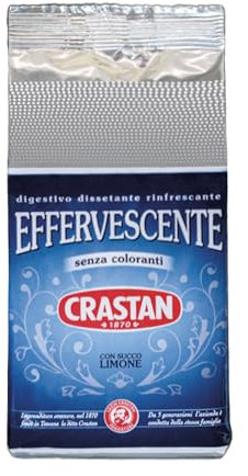 Crastan - Preparato granulare per bevanda effervescente con succo Limone - 1 busta da 150 grammi