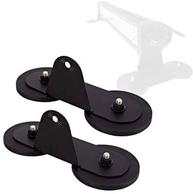 PICAA 2 Stück Magnetfuß LED-Arbeitslichtleisten Montagehalterungen, universelle leistungsstarke Halterung für Auto SUV 4x4 SUV ATV gerade gebogene LED-Lichtleisten Fahrlampe (Magnetic Bracket-C)