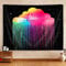 Kawaii Regenbogen Wolken Wandteppich für Teenager Mädchen Schlafzimmer Ästhetisch, bunt rosa Boho Retro 70er Jahre Tapisserie Wandbehang, böhmische Traumfänger Wandteppiche Poster Decke College