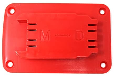 Red Plastic Power Tool Holder Mount for Milwaukee M18 or Dewalt 20V 12V Power Drill (1)