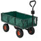 Panana Large Garden Carts Wagon, 350kg Capacity Heavy Duty Pull Trolley, Utility Camping Truck with Canvas Collection Bag, Removable Sides, Wheels, Outdoor Cart for Gardening, Farm, Yard