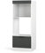 Vicco Mikrowellenschrank Fame-Line, Küchenregal für die Mikrowelle, Anthrazit/Weiß, 60 cm offen