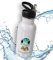 timalo® Trinkflasche für Kinder personalisiert mit Namen | auslaufsichere Edelstahl Sportflasche Kindergarten mit Tieren Geschenk für Jungen und Mädchen 600mL | 04-Schildkröte