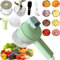 Ensemble de coupe-légumes électrique portable 4 en 1 hachoir à ail électrique multifonctionnel pour chili gingembre poivre oignons