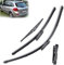 Scheibenwischer vorne und hinten, Set für Renault, Clio 3, Grandtour 2008–2012, Windschutzscheibe, Windschutzscheibe, Fenster, 24 Zoll + 16 Zoll + 12 Zoll Scheibenwischer