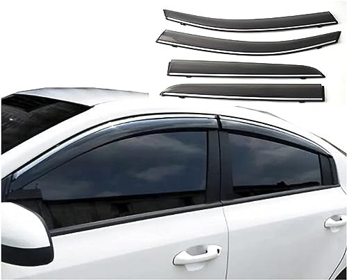 DOKLY 4 Stück ABS Auto Autofenster Windabweiser für BMW 5 Series E39 1995-2002, Regenschutz Seitenfenster Luftabweiser Regenabweiser Auto Zubehör