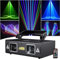 Jeux de Lumiere pour Soiree，Lumière Laser D'animation DJ Light, Stage Party 3D RVB Polychrome Avec DMX512, Son De Musique Et Télécommande for Fête De Mariage Disco Lights Bar Club Stage DJ Lighting