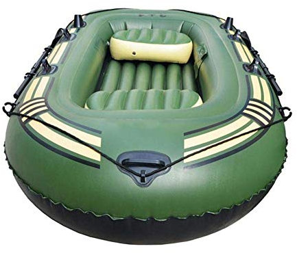 Großes Bootsfloß, aufblasbares Set, aufblasbare Schlauchboote für 1, 2, 3, 4 Personen, Ruderboote für Erwachsene, Schlauchboot, Kajak, Kanu-Angeln, reißfestes, faltbares Treibboot, 193 x 115 cm