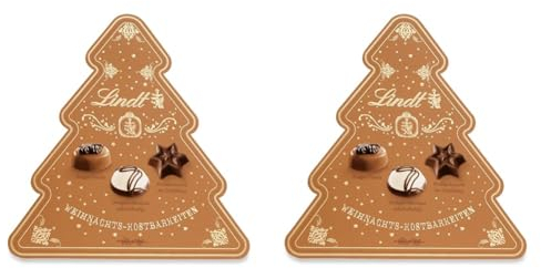 Lindt Schokolade Weihnachts-Pralinés im Tannenbaum | 100 g Pralinen| Schokolade zu Weihnachten | Pralinen-Geschenk (2er Pack)