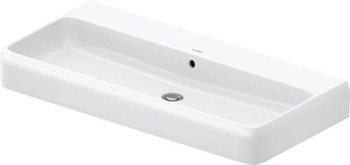 Duravit Qatego Aufsatzwaschtisch, 1000x470mm, mit Überlauf, Unterseite geschliffen und glasiert, 2382100028, Farbe: Weiß