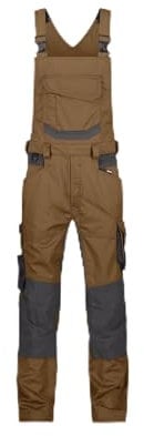 DASSY® Tronix Stretch-Arbeitslatzhose mit Kniepolstertaschen - Größe 46 - LEHMBRAUN/ANTHRAZITGRAU