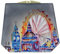Anuschka Damen Lederbörse - Doppeltgefaltetes French Wallet, handbemalt - Royal City London