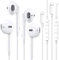 QSSTECH 2Pack In-Ear Kopfhörer für iPhone, HiFi-Stereo-Sound mit Mikrofon und Lautstärkeregelung, kompatibel mit In-Ear Kopfhörer für iPhone 12/14 Pro/14 Pro Max/13/12 Mini/SE/11/X/XS Max/XR/8/7 Plus