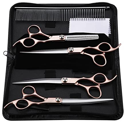 Geib Left Hand Hair Thinning Scissors For Dogs Pack of 22,Professionelles Scherenset FüR Die Tierpflege,Friseur, FüR Tierfriseur Und Alle Mit Hunden Und Katzen