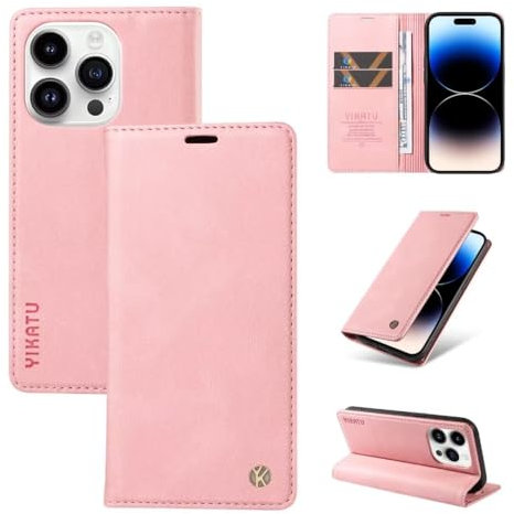 GoodcAcy Coque pour Honor X6b/Honor X6A Housse Etui Portefeuille, Cuir Multifonction, Fermeture Magnétique à Clapet Anti-Choc Coque de téléphone Mobile -Rose