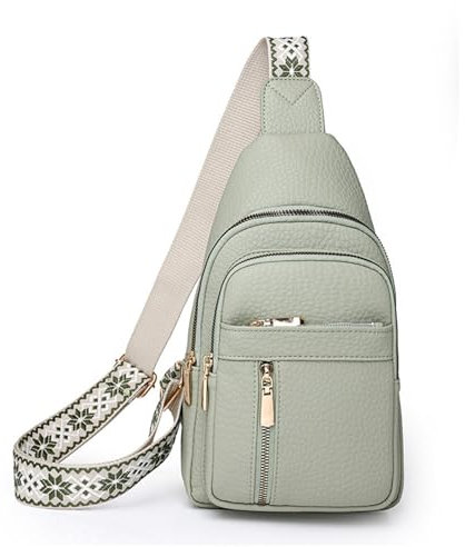 Wbougisay Umhängetasche für Damen, extra große Umhängetasche, Umhängetasche, Vocately Anti-Diebstahl-Crossbody-Tasche für Damen, tägliche Reise, Kuriertasche, 18, grün, Einheitsgröße