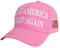Pinke MAGA American Baseball Cap - USA 45-47th President Donald Trump Keep Make America Great Election Slogan Embroidered Adjustable Hat, rose, 1
