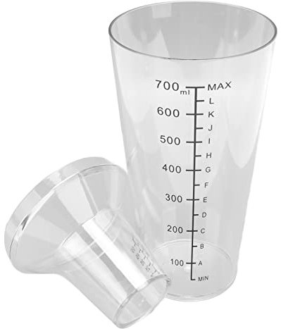 Boston cocktail shaker, chiara capacità standard, superfici lucide per una presa comoda, produzione di materiale PC, facile da smontare per bar, negozi di tè al latte e