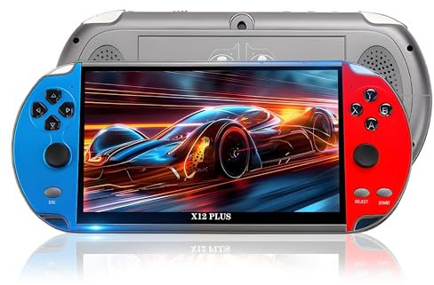 X12Plus Retro Handheld Portable Game Console,16GB 10000+Games,Game Emulator,7.0 Inch Super Large Screen