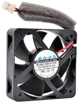 1pc RDL5015B 5cm 50mm fan 50x50x15mm DC12V 0.12A 4500rpm 2 wires 2pin double ball bearings Quiet cooling fan