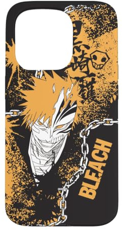 Bleach Ichigo Hollow Mask Splatter Graffiti Anime Case for iPhone 15 Pro
