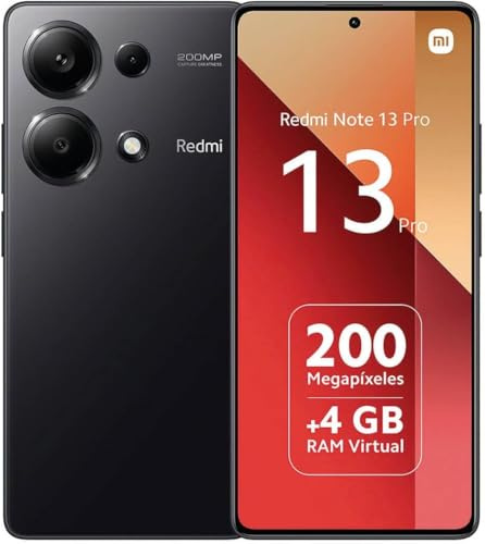 XIAOMI Redmi Note 13 Pro 16,9 cm (6.67) Double SIM 5G USB Type-C 8 Go 256 Go 5100 mAh Noir Black -Accessoires Non Inclus(Reconditionné)
