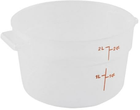 Cambro (RFS2PP190) 2 Qt. Round Polypropylene Food Storage Container - Camwear