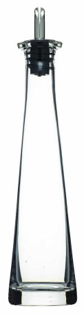 KitchenCraft World of Flavours Bottiglia per aceto italiano / Versatore per olio, vetro, design a piramide, 200 ml