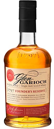 Glen Garioch 1797 Founder's Reserve Single Malt Scotch avec étui, Whisky Écossais 48 Pour cent - 700 ml
